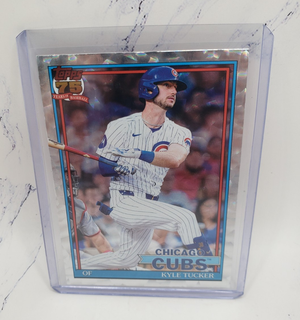 2026 Topps Series 1 Kyle Tucker 1991 Topps Baseball Crackle Foilboard